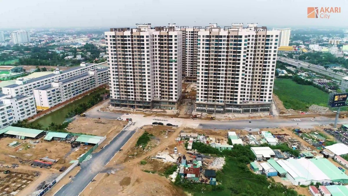 Cập nhật tiến độ xây dựng Akari City Nam Long Bình Tân 04/2021