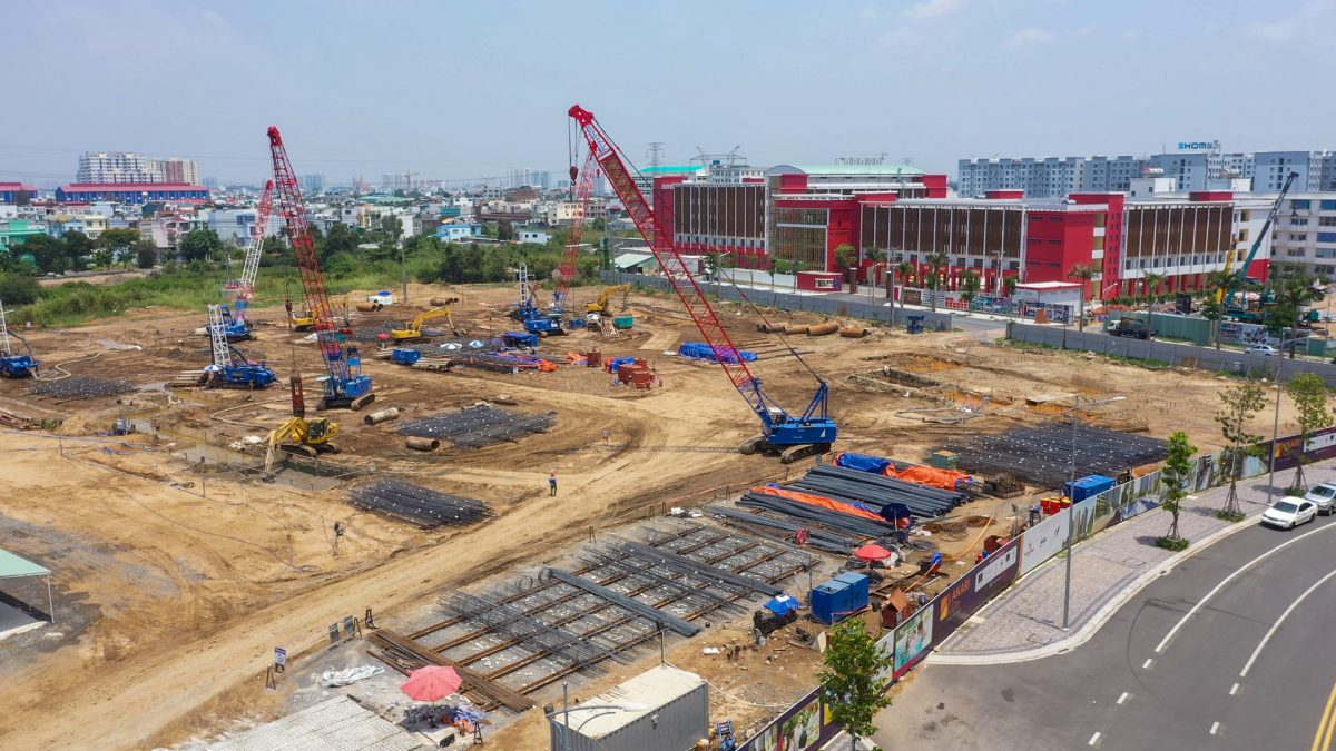 Cập nhật tiến độ xây dựng Akari City giai đoạn 2 tháng 4 năm 2022
