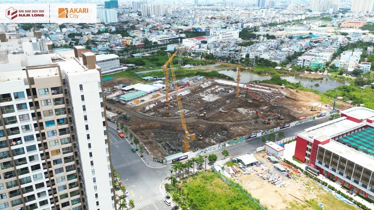 Tiến độ xây dựng Akari City giai đoạn 2 tháng 9 năm 2022