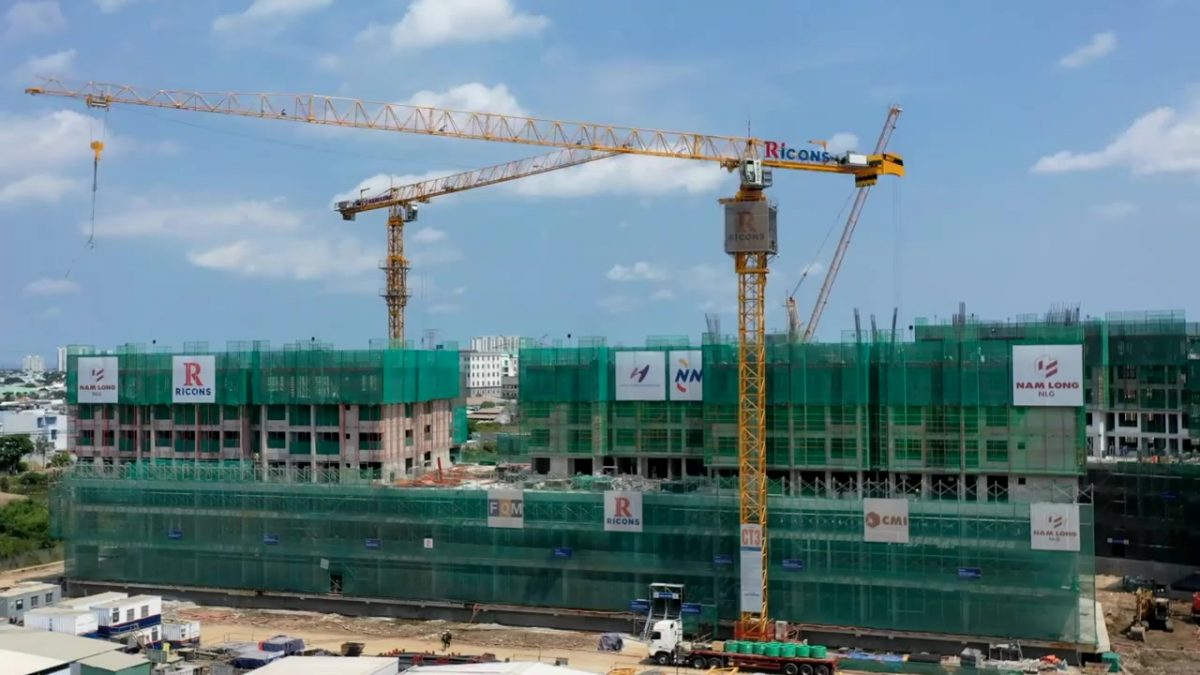 Nhộn nhịp công trình Akari City giai đoạn 2 tháng 04/2023