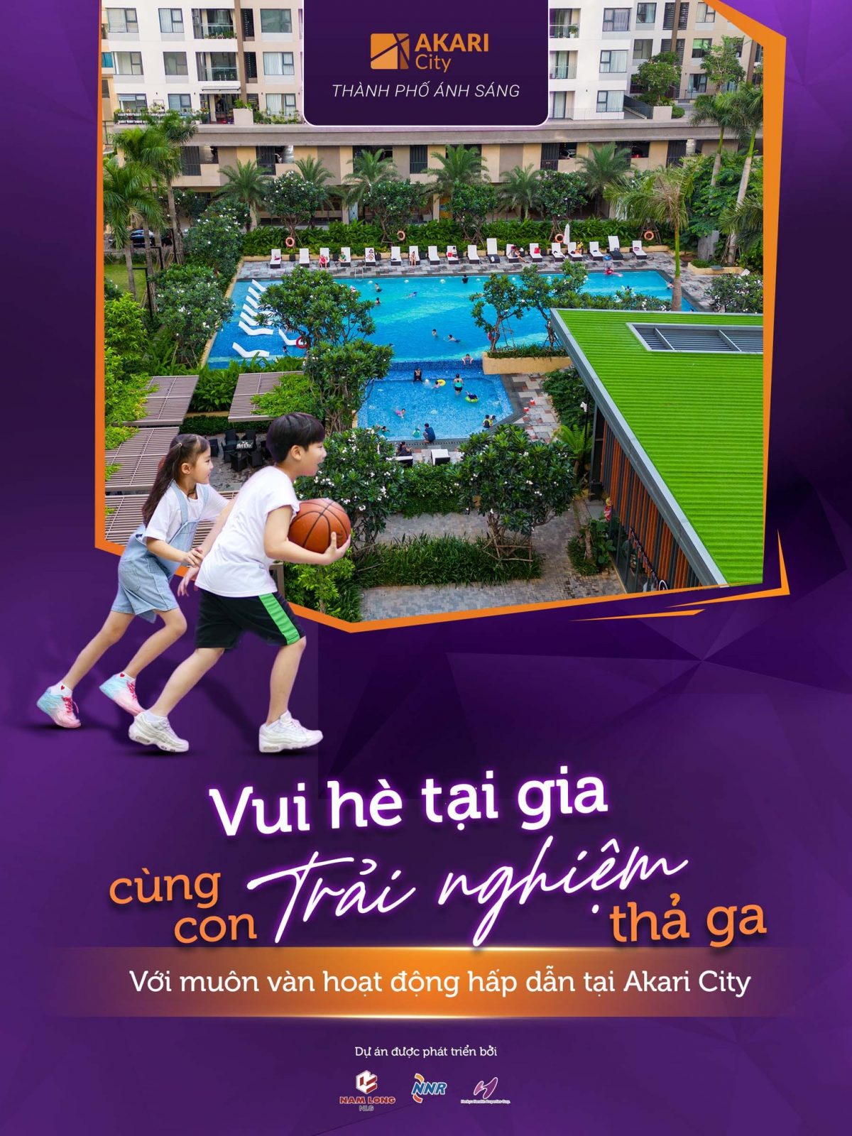 VUI HÈ TẠI GIA, CON CHƠI THẢ GA TẠI CÁC TIỆN ÍCH Ở AKARI CITY
