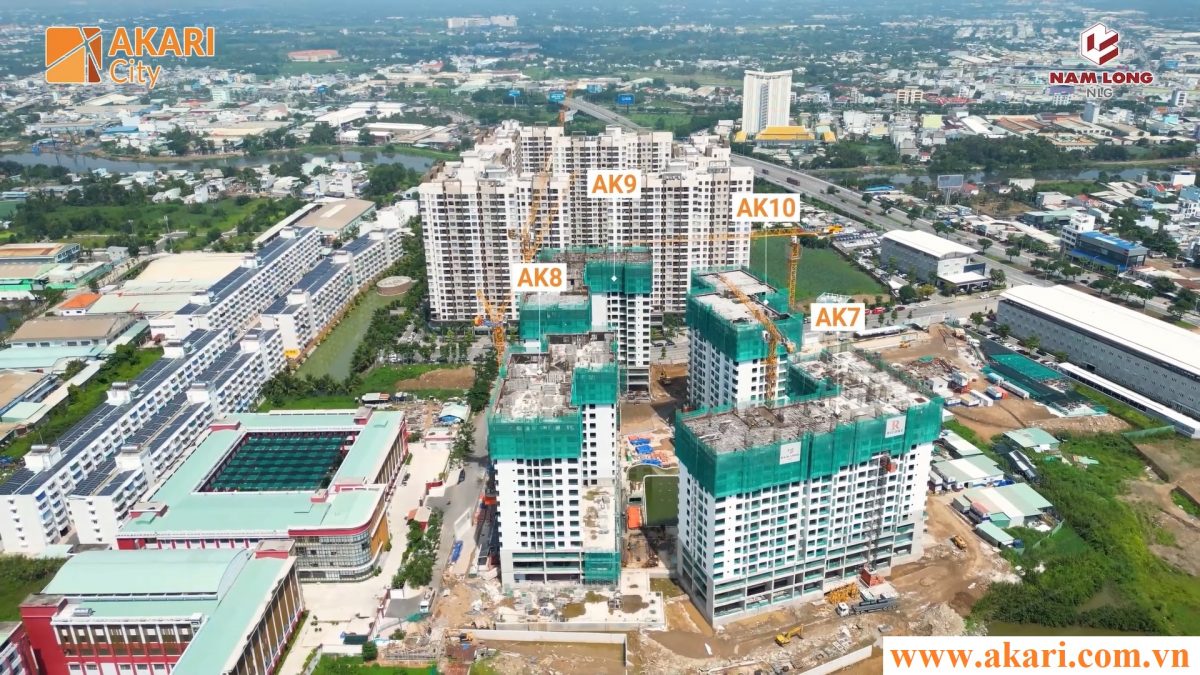 TIẾN ĐỘ AKARI CITY THÁNG 07/2023 ĐANG TRIỂN KHAI TỚI ĐÂU?