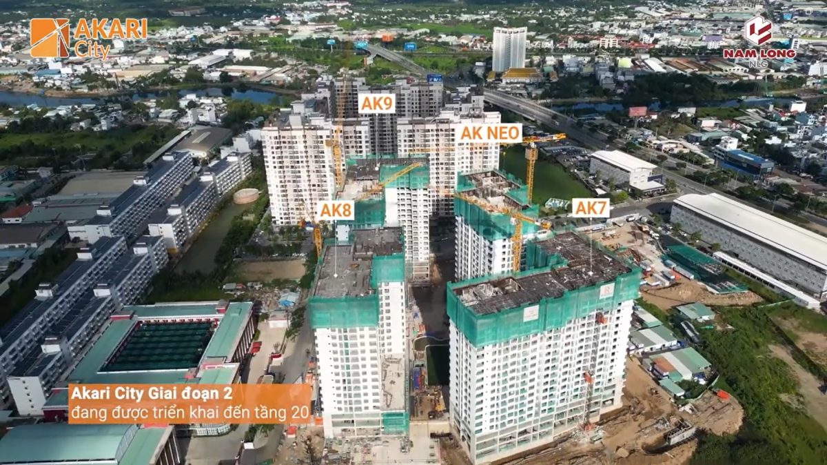 Tiến độ xây dựng AK 789 và AK NEO Akari City tháng 8 năm 2023