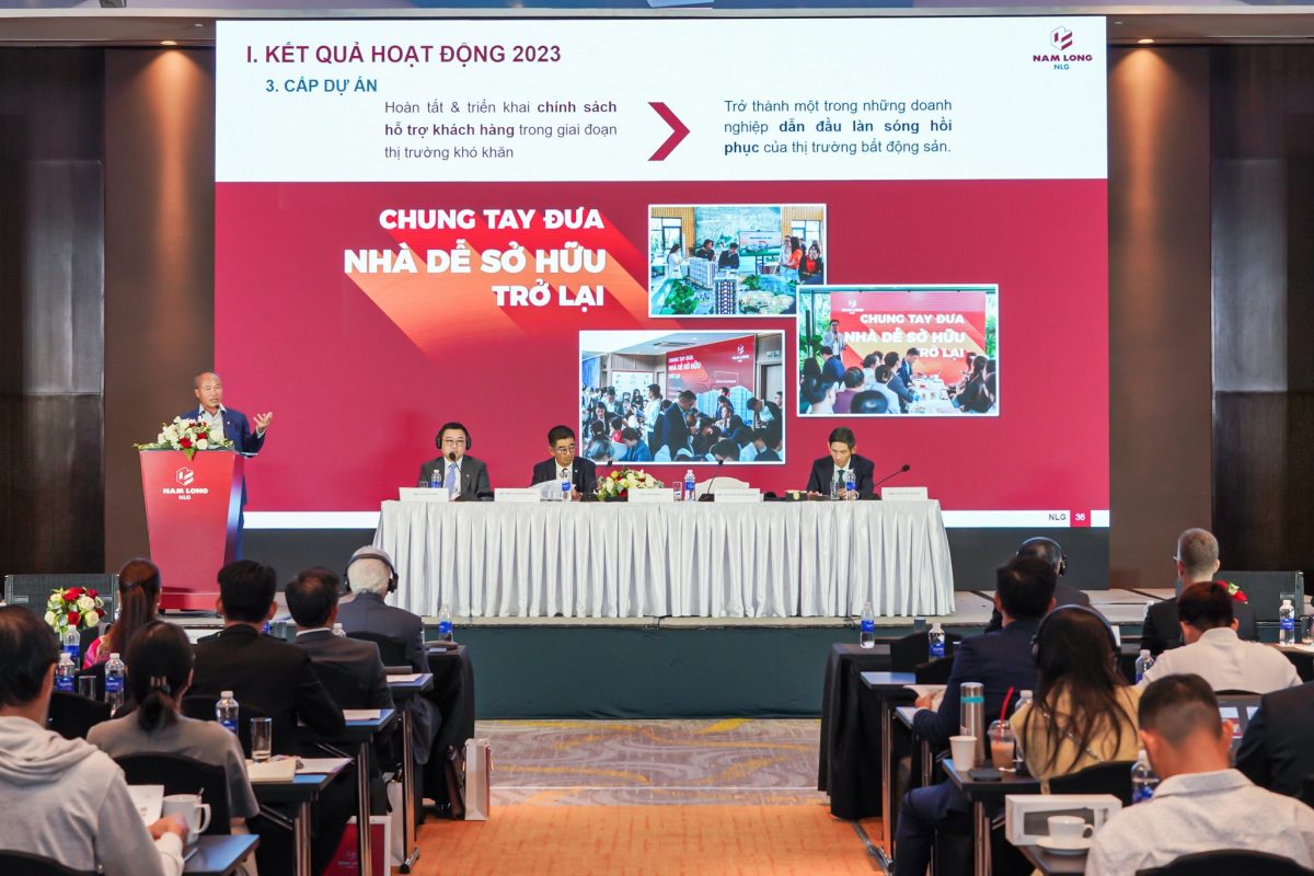 ĐH Cổ Đông Nam Long (NLG) 2024: Chốt doanh số 9.600 tỷ đồng, doanh thu năm 6.657 tỷ đồng