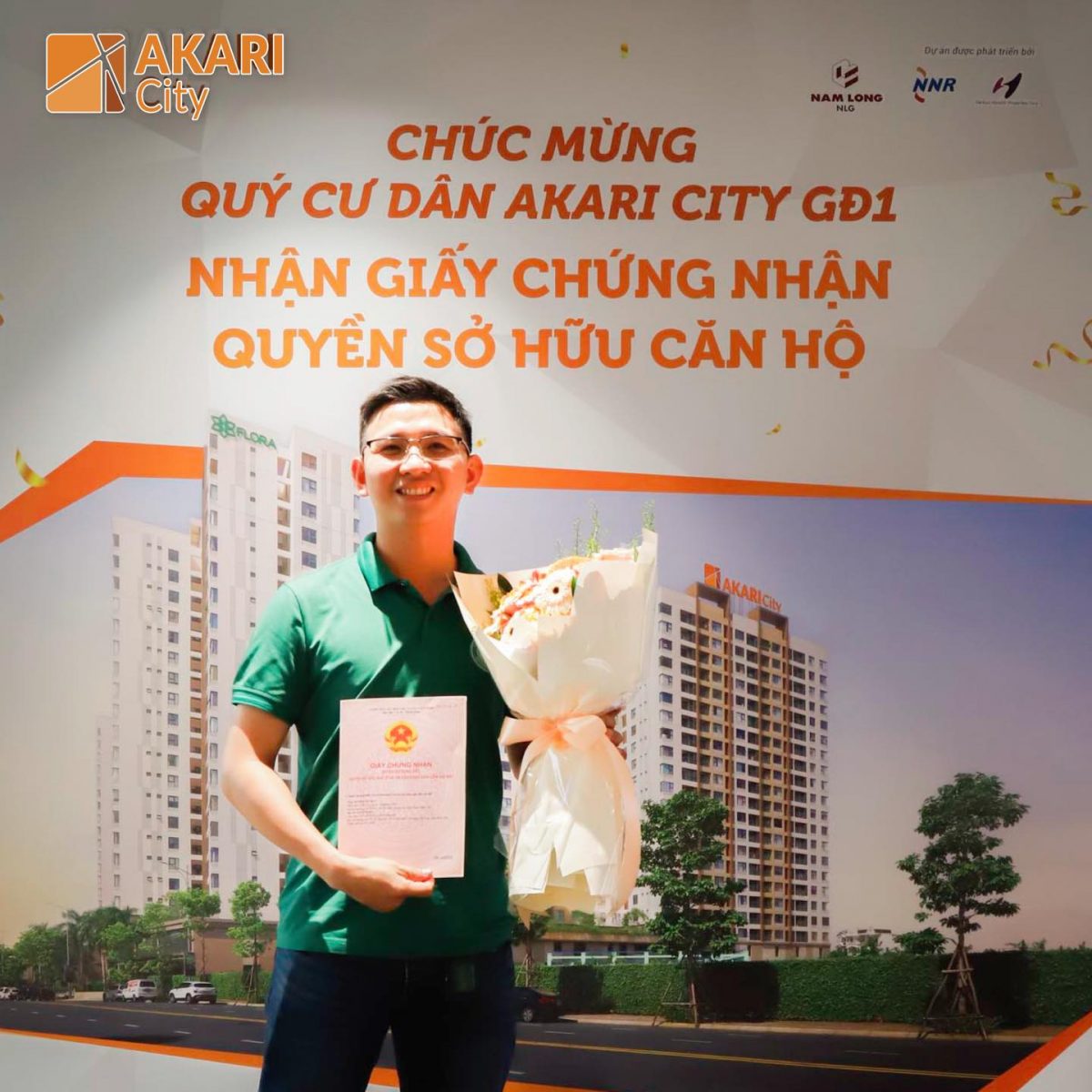 Chúc mừng Quý Cư Dân Akari City nhận Sổ Hồng